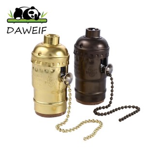 Giá đỡ ổ cắm DAWEIF Bóng đèn vít cổ mới Edison E26 / E27 Đế đèn vỏ nhôm