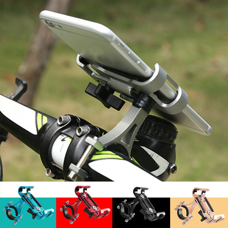 360° Nhôm Xe Máy Xe Đạp Xe Đạp GPS Điện Thoại Di Động Giá Đỡ Tay Cầm Gắn
