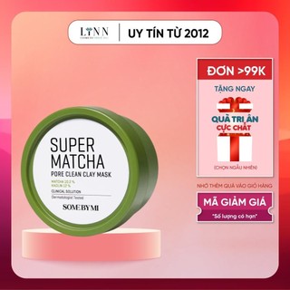 Mặt nạ đất sét Some By Mi Super Matcha Pore Clean Clay Mask dịu da , làm sạch sâu lỗ chân lông 100g