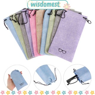 Wisdomest 5 / 10 / 20 Chiếc Túi Kính Mát Vải Lanh Di Động Kính Mắt Dây Túi Vải