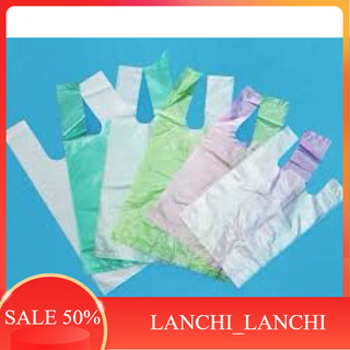 Túi nilon trắng,xanh loại đựng 2 quai  đẹp dai chắc chắn