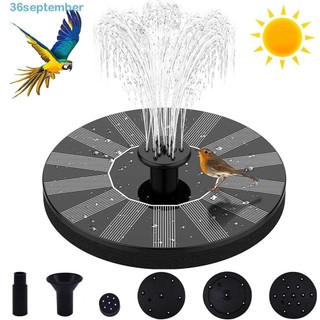 Đài phun nước chạy bằng năng lượng mặt trời 1.0W / 1.4W trang trí nhà ở sân vườn ngoài trời