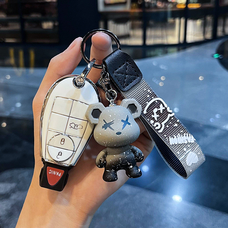 Thích hợp cho phong cách cũ JEEP Big Chenoki Key Case JEEP Big Commander Car Smart Key Protection Ca