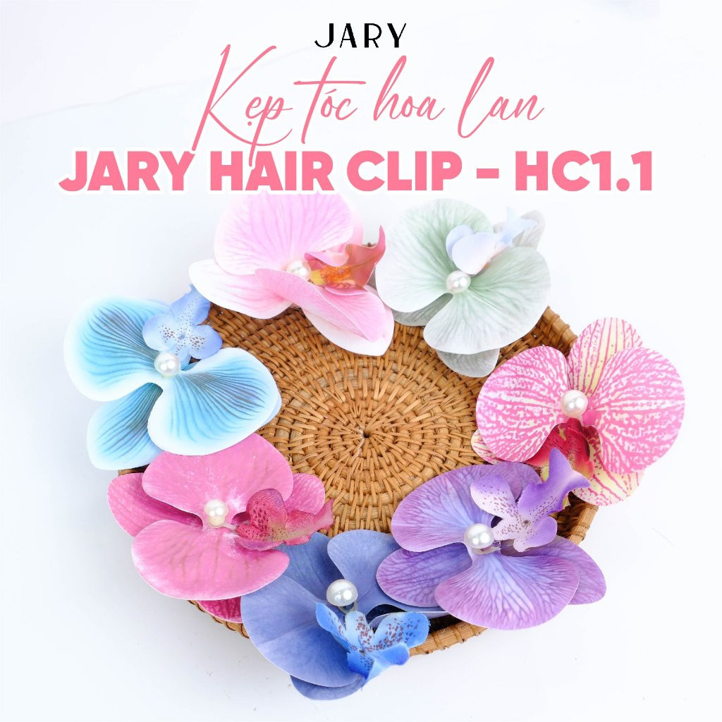 Kẹp Tóc Hoa Lan - Hoa Sứ - Nơ Đôi Các Loại Jary Hair Clip Style Hàn Quốc Siêu Dễ Thương
