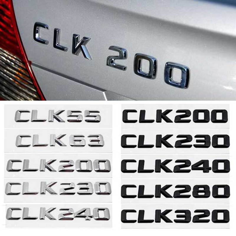 Xe Phía Sau Thân Cây Chữ Biểu Tượng Đuôi Hộp Huy Hiệu Miếng Dán Cho Xe Mercedes Benz CLK55 CLK63 CLK
