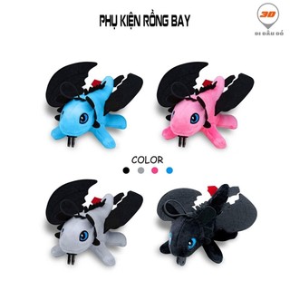 Phụ kiện rồng bay gắn xe máy, oto, mũ bảo hiểm, dài 20cm và có 4 màu lựa chọn
