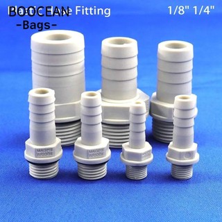 1 Cái Ống Nhựa Lắp, 6 / 8 / 10 / 12mm 1 / 4 "1 / 8" BSP Nam Ren Kết Nối Khớp Nối, POM Chùa Phụ Kiện Tưới Vườn Đuôi Thép Gai Ống Khớp Nối Adapter