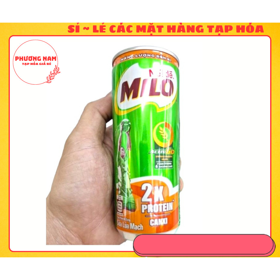 MILO LON 240ML X2 PROTEIN VÀ CANXI
