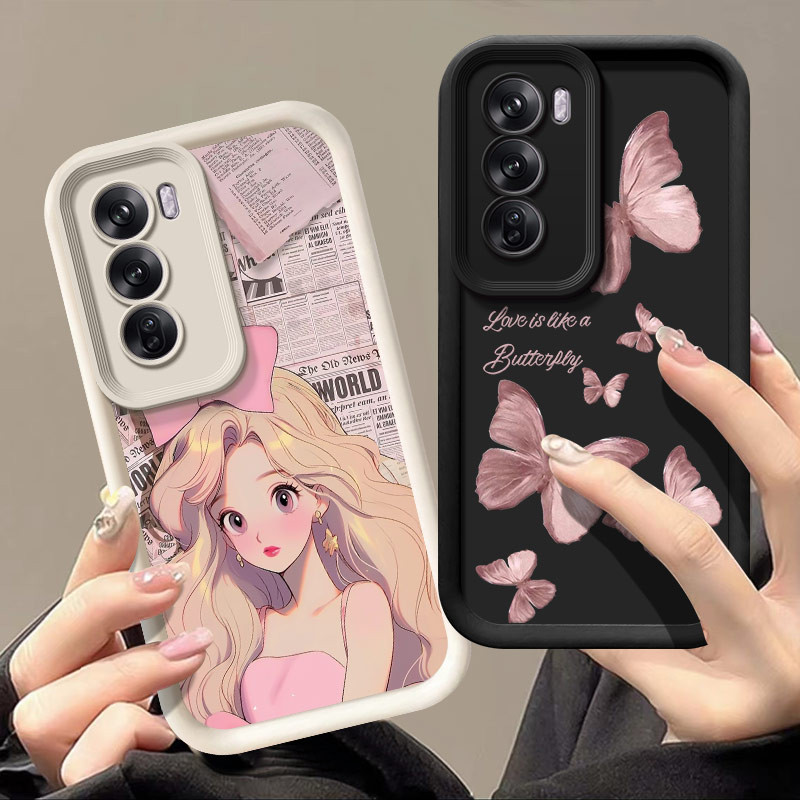 Ốp Lưng Cho OPPO RENO 12 5G RENO 12 PRO 5G Thời trang mềm Silicone trường hợp điện thoại LSTY
