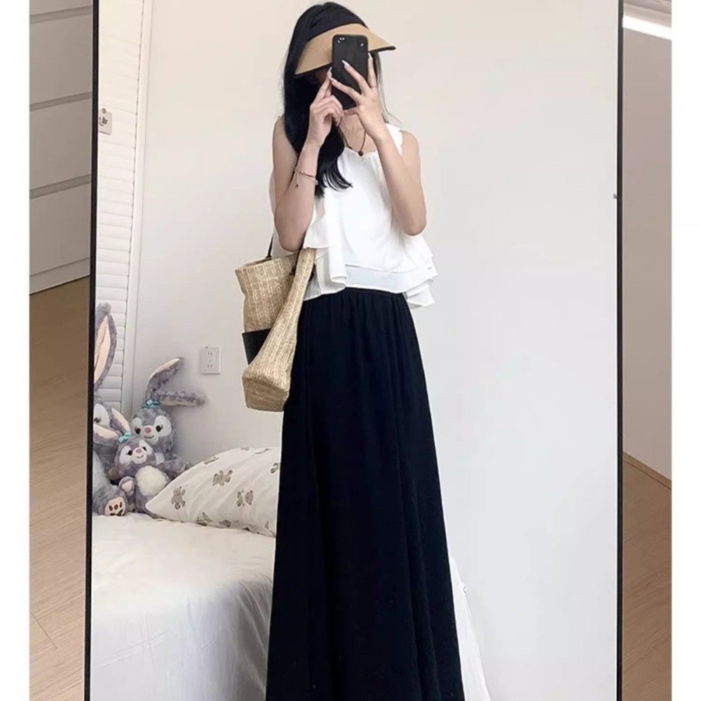 RICH-THEY Quần Ống Rộng Cỡ Lớn  Thời Trang Mới Quần Culotte Chữ A Màu Trơn Thường Ngày Cho Nữ | BigBuy360 - bigbuy360.vn