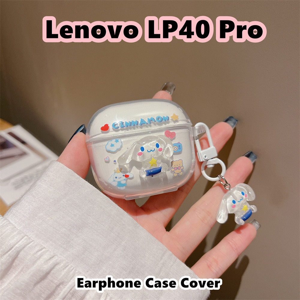 Dành Cho Lenovo LP40 Pro Ốp Lưng Silicon Mềm Hoạt Hình Đơn Giản Vỏ Tai Nghe