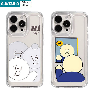 Suntaiho Ngộ nghĩnh Vỏ Độc Đáo Graffiti Họa Tiết Người Ốp lưng Iphone 18 15 14 13 12 11 Pro Max IP 7 8 Plus Iphon X Xs XR Xs Max TPU Mềm Cao Cấp Chống Sốc Ốp Lưng