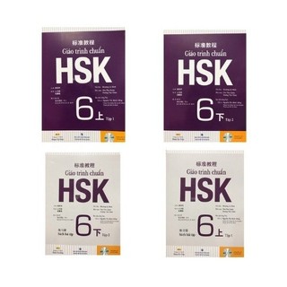 Sách - Combo Giáo Trình Chuẩn HSK 6 Bài Học và Bài Tập (Bộ 4 cuốn)
