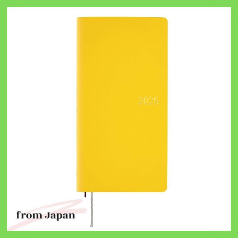 Hobonichi techo 2025 weeks Smooth/Mustard January start Weekly Planner Weekly Left Slim Vertical
