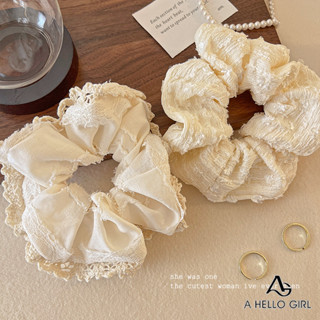 Ahellogirl Retro Kem Ren Buộc Tóc Nữ Phong Cách Hàn Quốc Phụ Kiện Tóc Lớn