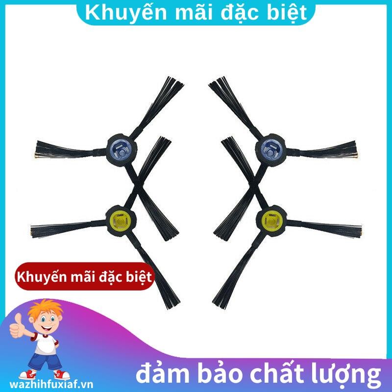 4 Bàn Chải Bên Cho Ilife Ilife X750 V8S V80 V8 Máy Hút Bụi VNWA