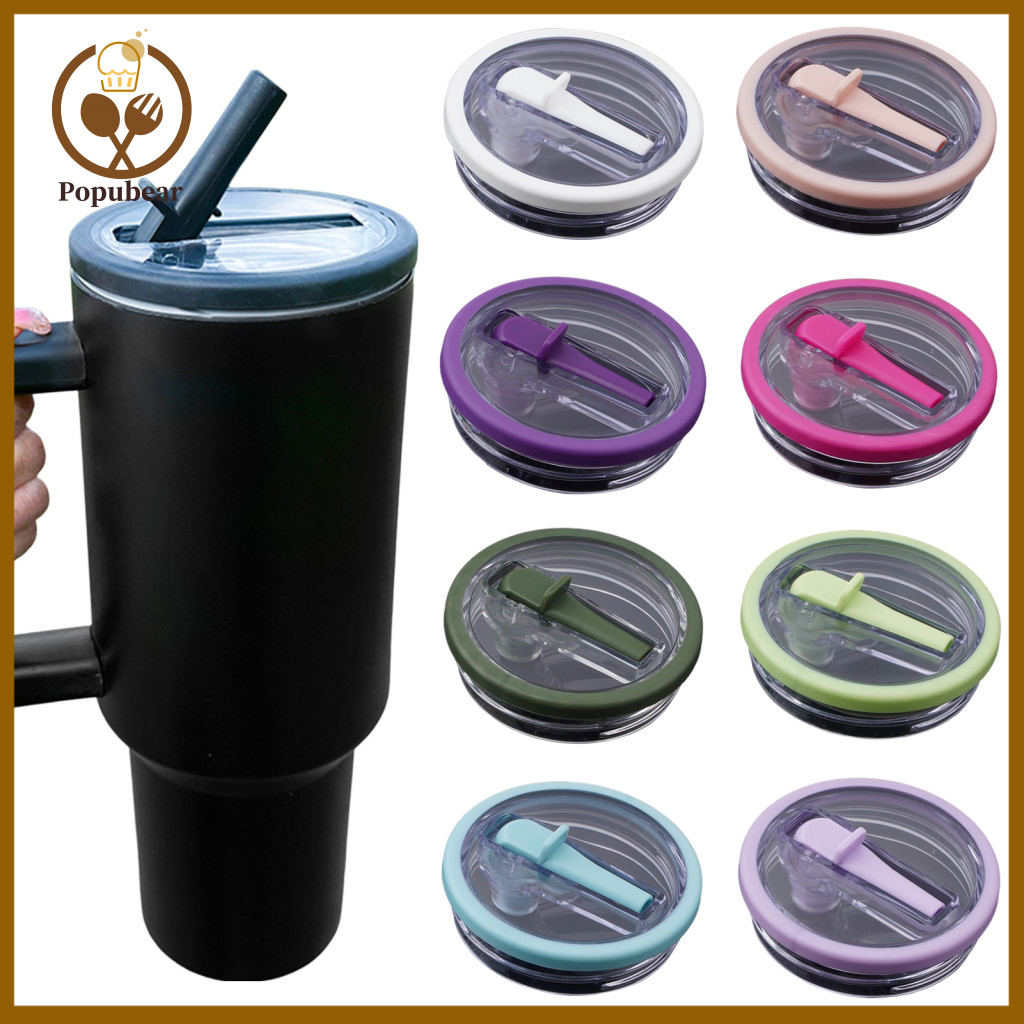 Nắp lật không mùi Popubear cho cốc 40oz 40oz Nắp thay thế cốc 40oz Tumbler Nắp ống hút lật Thay thế 