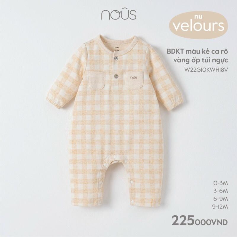 NOUS SALE - Body có tất và không tất Nous nỉ cho bé từ sơ sinh đến 12 tháng