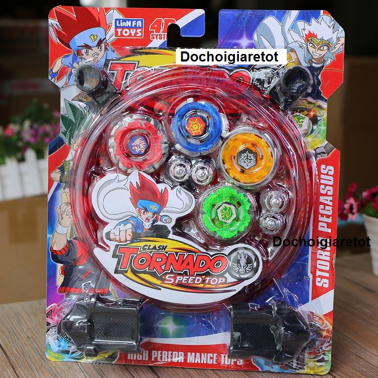 [Vỉ 4 Con Quay] Con Quay Nado Vô Cực Kèm Mâm Thần Vô Cực Beyblade Nado, Con Xoay Xả Stress Trẻ Em