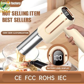 Máy làm mì ống điện HJKL, Máy làm mì không dây có thể sạc lại USB cầm tay, Màn hình thông minh Màn hình hiển thị Máy ép mì dễ dàng hoàn toàn tự động