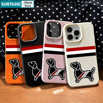 Ốp Điện Thoại Suntaiho Ngộ nghĩnh Dễ Thương Dachshund Họa Tiết Silicon Mềm Cao Cấp Chống Sốc Cho IPhone 11 12 13 14 15 16 Pro Max IP 7 8 Plus Iphon X XS XR Xs Max
