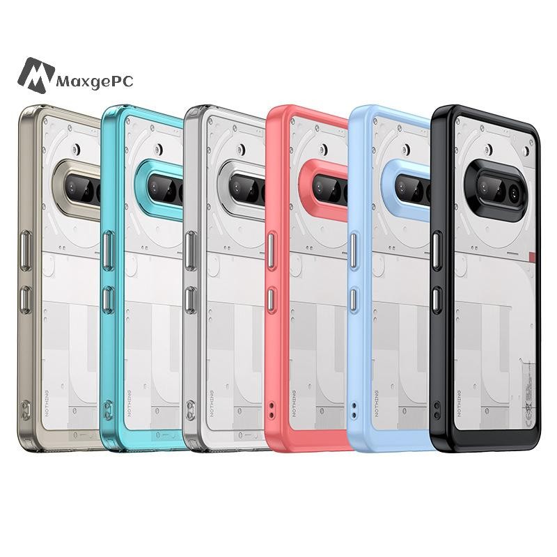 [Max-t] For Nothing Phone 3a Case Cover Nothing Phone 3a Funda Coque Hard Translucent Soft Edge Back