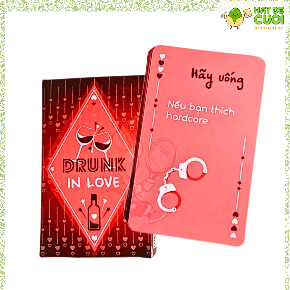 Trò chơi boardgame drunk in love bộ bài cho couple khám phá tình yêu hẹn hò đêm lãng mạn