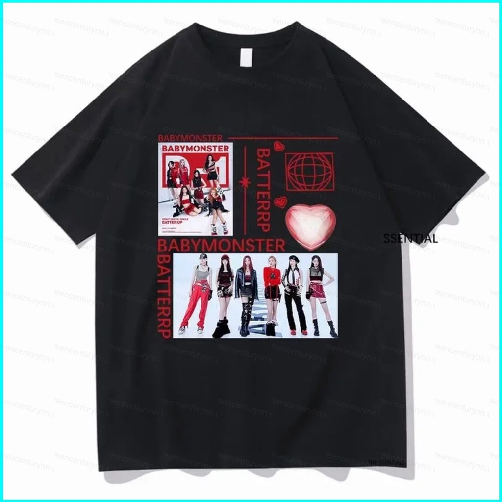 GN BABYMONSTER RAMI AHYEON RORA ASA Áo thun mùa hè Anime tay ngắn Top NG