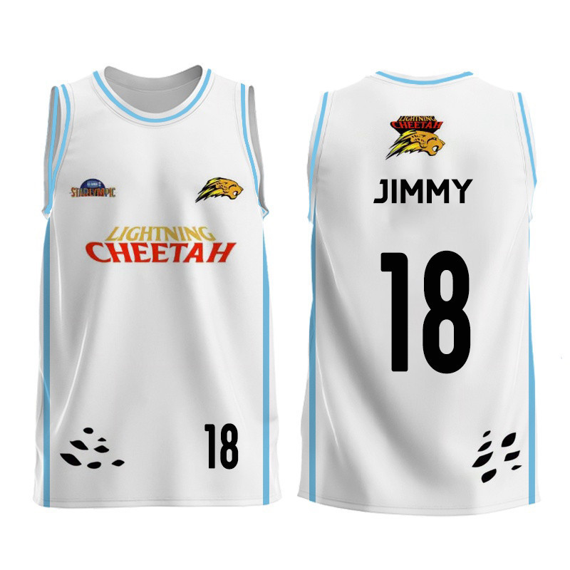 LIGHTNING CHEETAH JERSEY GMMTV STARLYMPIC BASKETBALL JIMMY 18 JERSEY