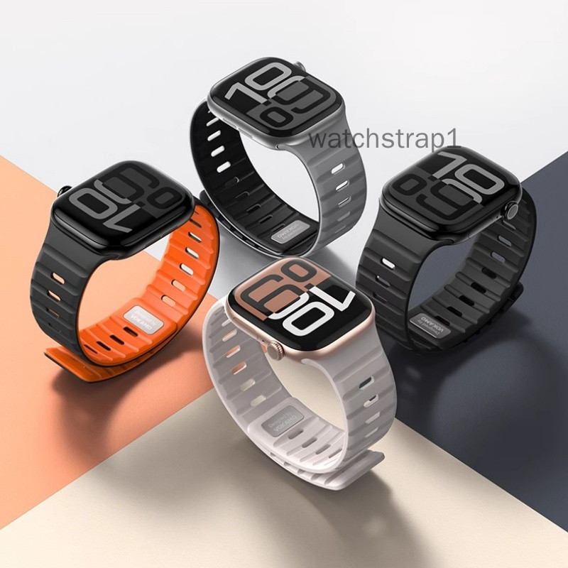 Dây đeo silicon thể thao cho iWatch Ultra 2 S10 Series 9 S8 S7 S6 S5 S4 SE S2 S1 Dây đeo đồng hồ nữ 