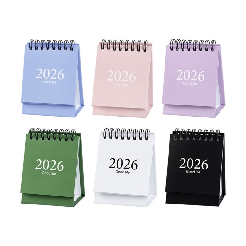 Treeling 2026 Lịch để bàn Lịch để bàn hai móng tay Lịch 19 tháng Chạy từ tháng 1 2026 đến tháng 7 20