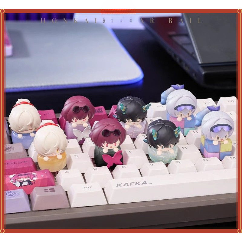 MiHoYo Honkai Tác động: Star Rail Phiên bản đầu tiên Keycaps miHoYo Jing Yuan Kafka Sói bạc