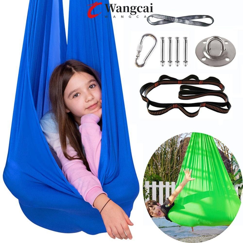 WANCGAI Yoga Fitness Tool, Đồ dùng Pilates đàn hồi cho trẻ em Võng trên không, Trị liệu giác quan Nh
