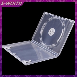 E-woitd Hộp CD đáy trong suốt Hộp CD rỗng PP Nhựa Milky Hộp CD trong suốt Hộp đựng CD Dung tích 1 Đĩa HNVN