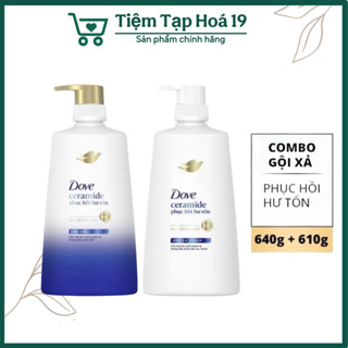 Combo Dove Phục Hồi Hư Tổn Dầu Gội 640g + Kem Xả 610g