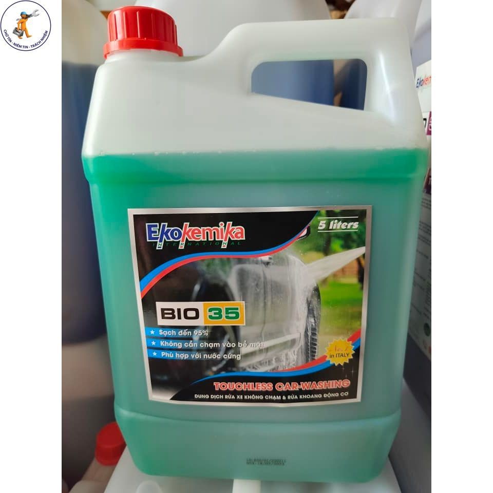 DUNG DỊCH RỬA XE KHÔNG CHẠM BIO 35 EKOKEMIKA Chai 5 Lít