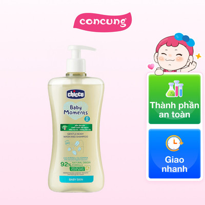 Sữa tắm gội chiết xuất Yến Mạch 0M+ Chicco 500ml