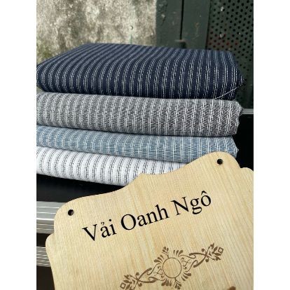 vải kẻ hot 6 màu