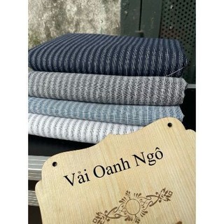 vải kẻ hot 6 màu