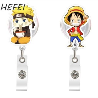 HEFEI Có Thể Thu Vào Huy Hiệu Cuộn Phim Hoạt Hình Anime Naruto Luffy Thẻ Tên Thẻ Chủ Thẻ