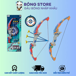 Đồ chơi Bắn Cung có đèn led có bia hồng tâm - Cung tên đồ chơi - Mũi tên cây cung - Đồ chơi trẻ em - Đồ chơi nhập khẩu
