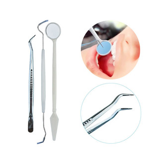 Dùng một lần nha khoa miệng gương miệng explorer nhíp nhựa dụng cụ chăm sóc răng miệng làm sạch răng dụng cụ nha khoa