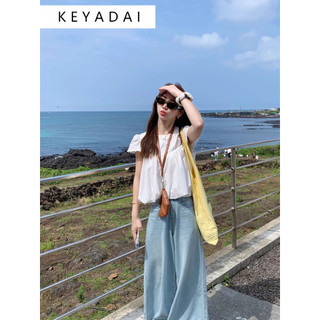 KEYADAI áo sơ mi nữ áo kiểu hàn quốc dramatic sang trọng thanh lịch thông thường WCS2470IDJ 29Z240718