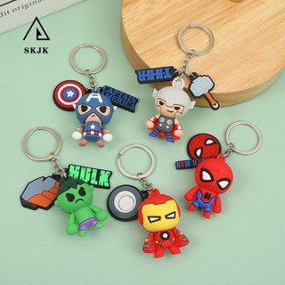 Móc khóa hình nhân vật đội trưởng Mỹ xinh xắn trong phim Avengers