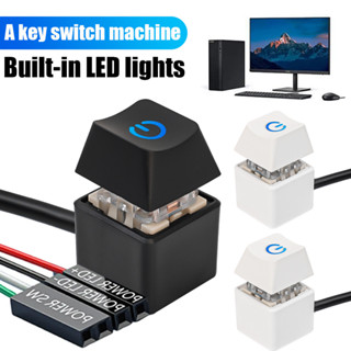 Máy Tính Để Bàn Công Tắc 2m Nhiều Màu Sắc Đèn Led Pc Bo Mạch Chủ Bên Ngoài Khởi Động Nguồn Bật / Tắt Nút Cáp Nối Dài Cho Văn Phòng Tại Nhà