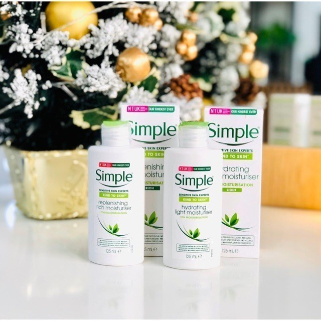 Kem dưỡng ẩm simple kind to skin rich moisturiser / light moisturiser - MÈO BEAUTY