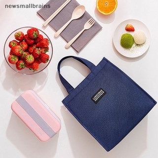Newsmallbrains Cách Nhiệt Túi Cơm Trưa Cho Nam Nữ Vải Oxford Hộp Bento Người Tổ Chức Văn Phòng Sinh Viên Hộp Cơm Trưa Tươi Túi Làm Mát NSB