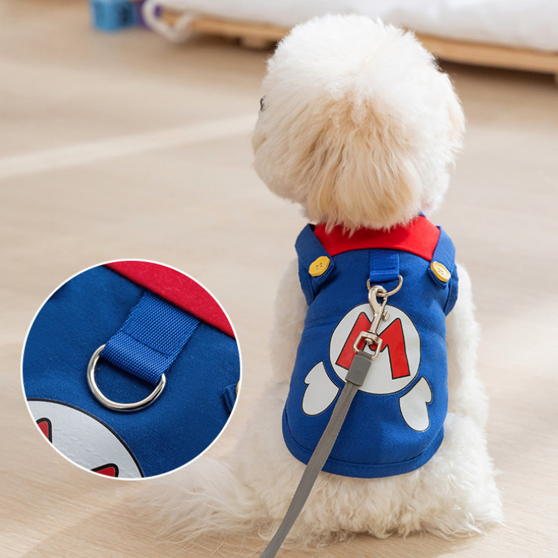 Đầm Chó Dây Đeo Mèo Teddy Shih Tzu Quần Áo Thú Cưng Nhiều Mặt Người Chơi Vui Vẻ Series