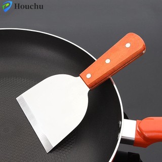 Thìa nướng, Tay cầm bằng gỗ chống bỏng Thìa bít tết chống gỉ, Phụ kiện nấu ăn Bánh kếp bền bằng thép không gỉ Turner Tiramisu
