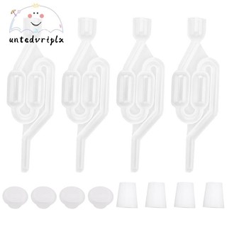 Lên men Airlock, Pha Airlock Rượu Airlock Bia Airlock với cao su Airlock Nút chặn khí nén Airlock Đôi Bubble Airlock để làm rượu, Bia Bia Bia Bia Bia Carboy Fermenter